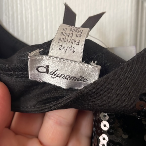 NWT BEAUTIFUL BLACK SEQUINS COCKTAIL DRESS - Picture 7 of 8